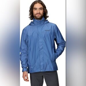 MARMOT Men's PreCip Eco Lightweight & Waterproof Rain Jacket, Rain Cloud, XL
